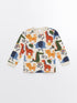 LC Waikiki Crew Neck Long Sleeve Printed Baby Boy Pajama Set